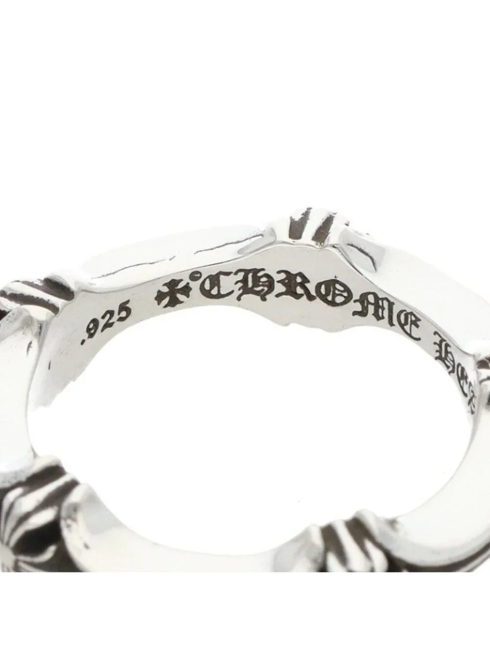 Chrome Hearts Plus and Bone Ring and Silver